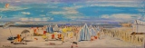 plage le Touquet, acrylique sur toile, 120 X 40 cm - 2018